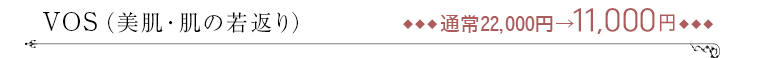 VOS（美肌・肌の若返り）